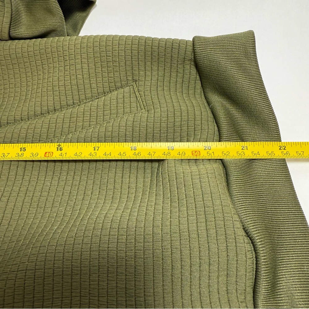 Adidas Olive Green "Three Stripe" Print Bomber Jacket - Picture 12 of 16